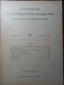 (Antik) Schweizerische zeitschrift fur Pilzkunde (1969) nr.11