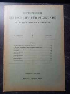 (Antik) Schweizerische zeitschrift fur Pilzkunde (1969) nr.7